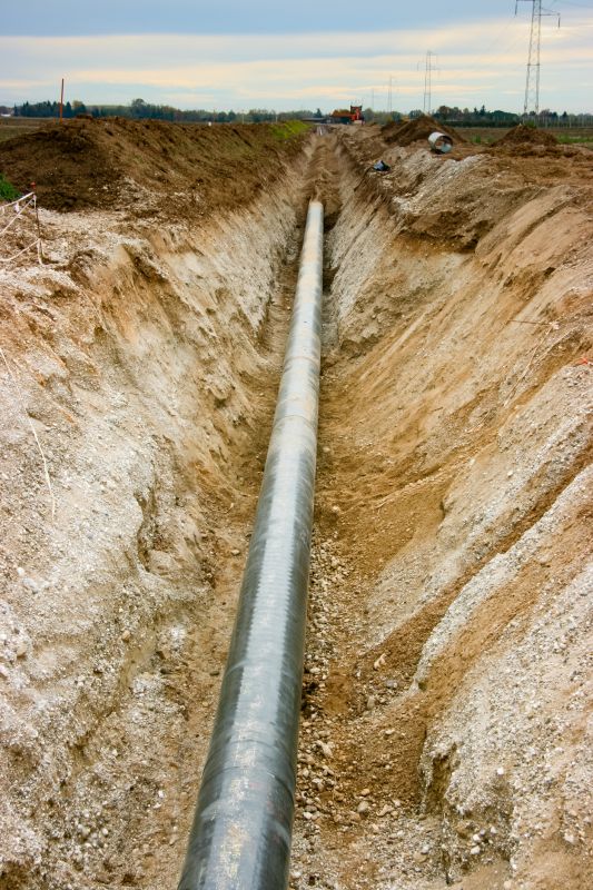 Underground Gas Line Adjustment